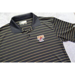 Pittsburg Pirates MLB Baseball Black Polo Shirt Sz L‎